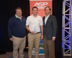 Panama City franchise owner Nick Carver (middle) and Ryan Eiland (left), pictured with ASP’s President and COO, Tom Swift (right)